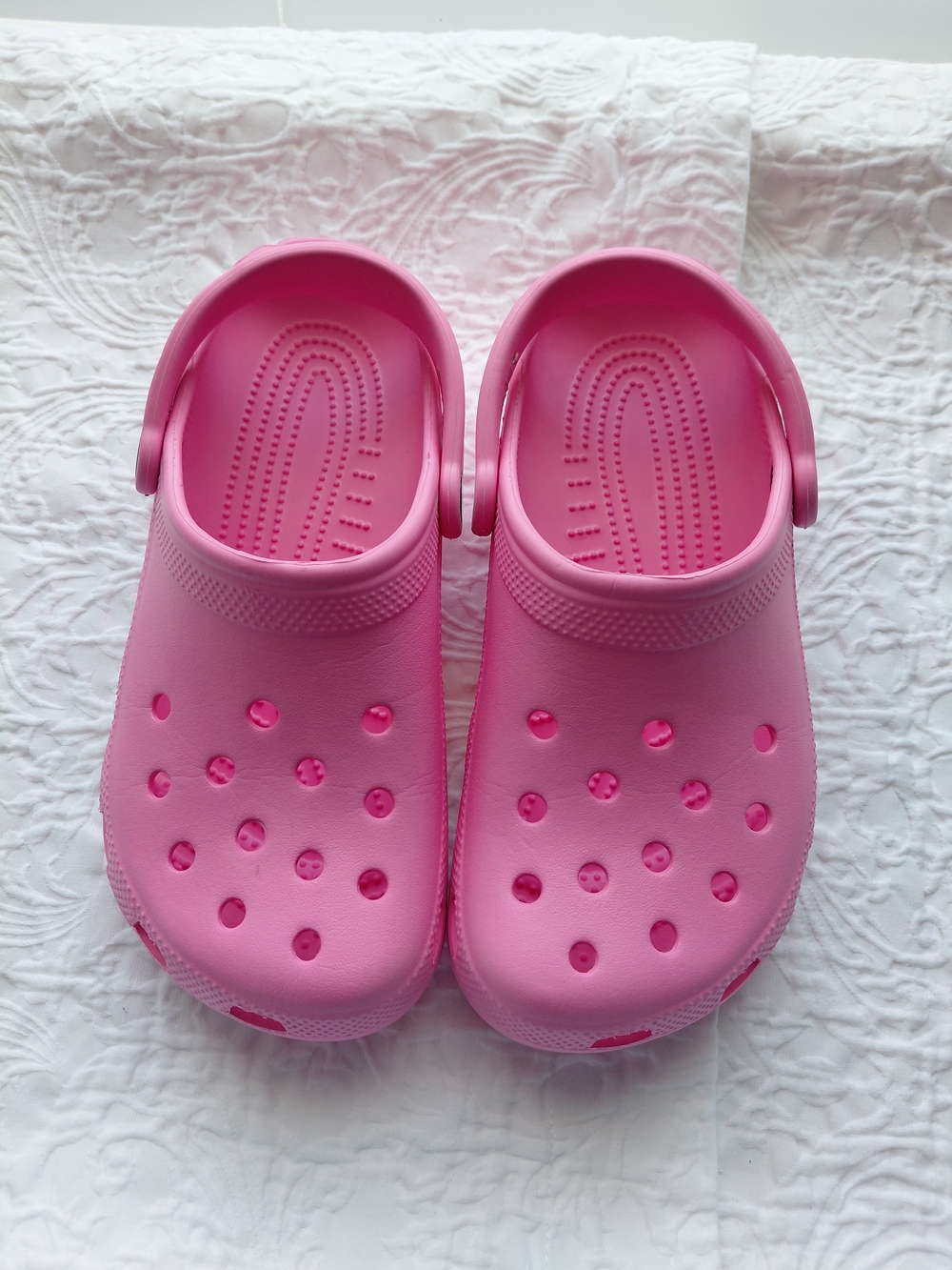 CROCS Kids Pink Classic Clog Sandals J 5